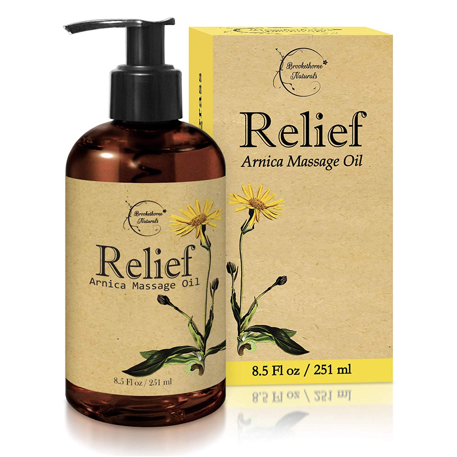 Relieve foot pain with arnica massage oil.