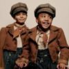 Jai Srinivasan, 8, and Sebastian Ortiz, 7, as Tiny Tim on Broadway