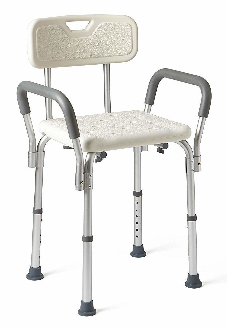 Shower chair for bathing with a disability.