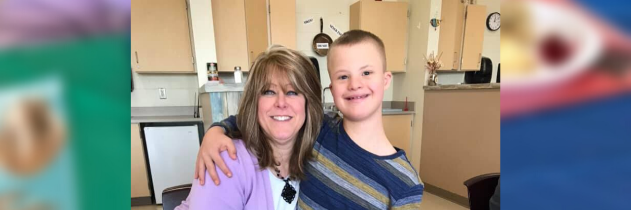 Developing a Behavior Plan for a Child With Down Syndrome Wil with his teacher Julie.