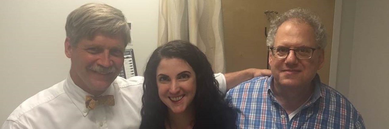 ROSE Study to Create Menstrual Blood Diagnostic Tool for Endometriosis Endometriosis patient Jenna Zraick with her father (right) and doctor, Dr. Malcolm Mackenzie (left)