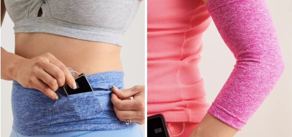 American Eagle's adaptive clothing accessories, including insulin pump belt and soft sleeve