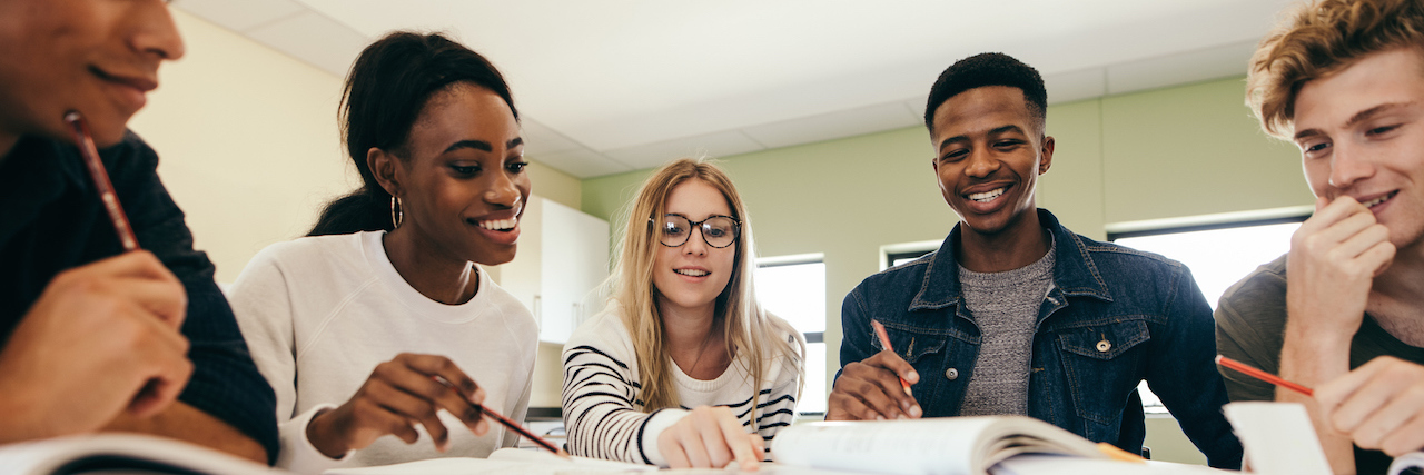 Students Deserve Mental Health Education in School Group of multiracial students