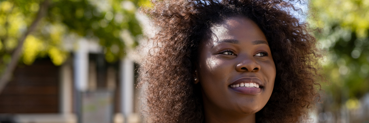 Navigating College With a Health Condition Female African American college / university student.