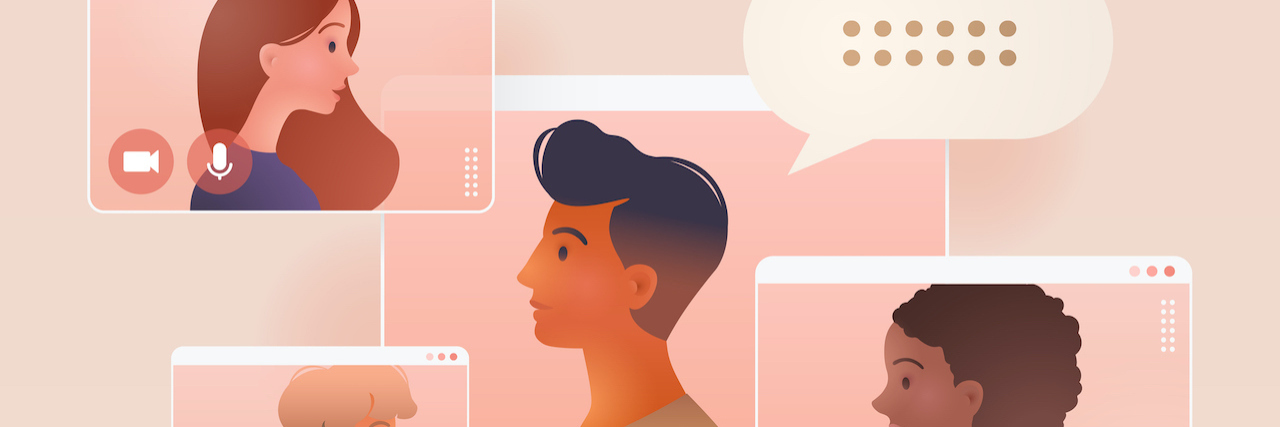 Fun Games and Activities to Avoid Zoom Fatigue During the Pandemic Illustration of a diverse group zoom call