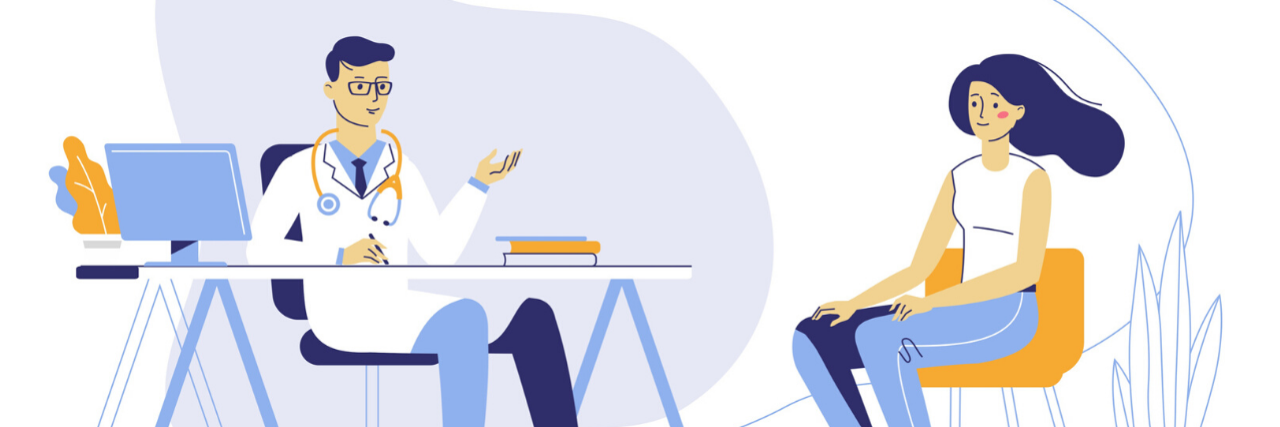 What Medical Professionals Get Wrong About Hidradenitis Suppurativa doctor sitting behind desk talking to patient in chair