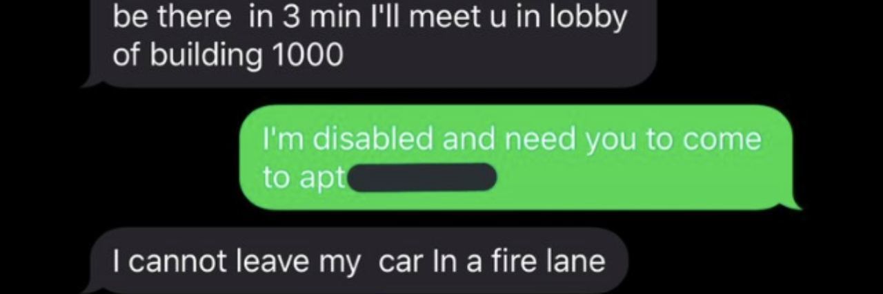 Disabled Advocate Faces Backlash for Calling Out DoorDash Driver Imani Barbarin's text exchange with DoorDash driver