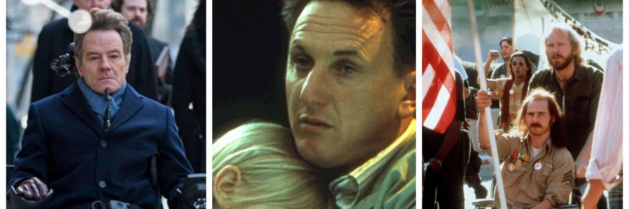 Increasing Disability Representation in Hollywood Collage of disabled movie characters played by able-bodied actors.