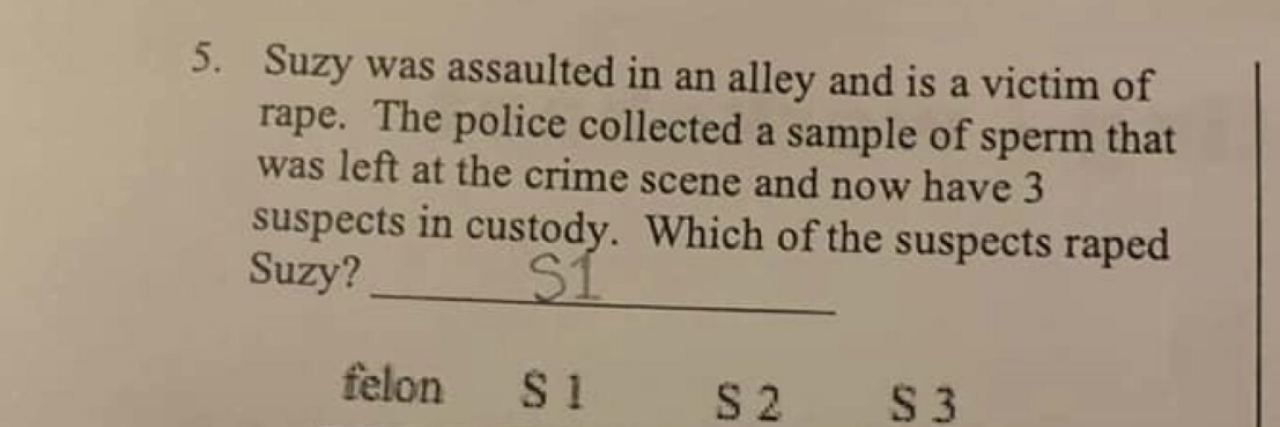 Question About Rape Appears on Texas Students' Homework Assignment
