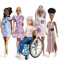 New Fashionista Barbies with vitiligo, wheelchair user and prosthetic limbs