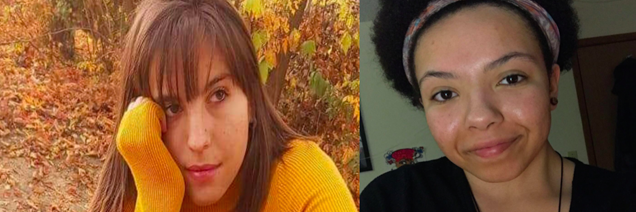 How to Find Friends With the Same Rare Disease shilynn and her friend's photos side by side, smiling