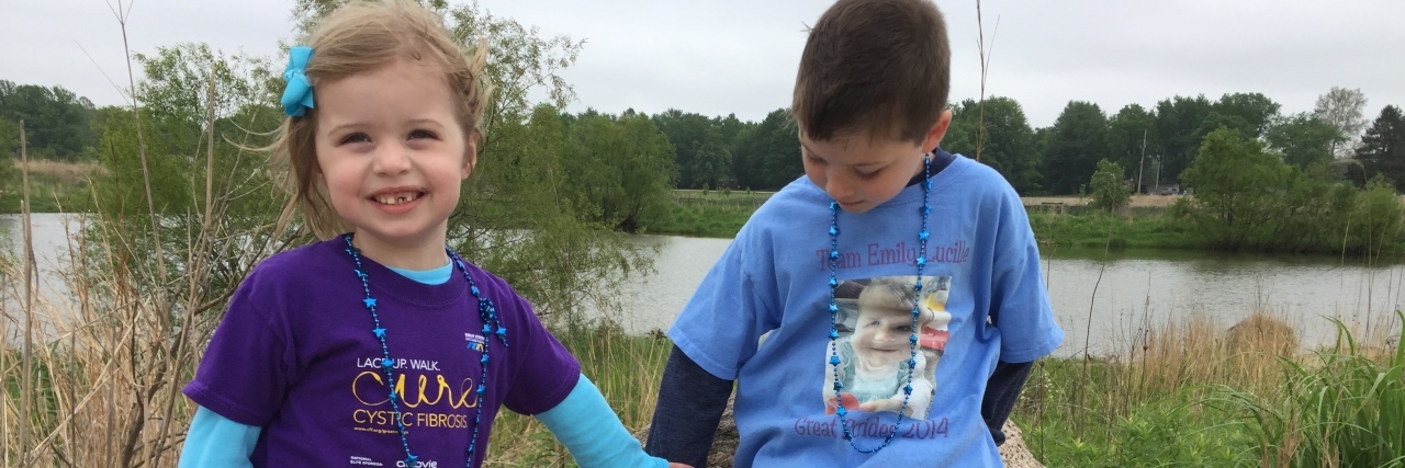 A Letter of Love and Thanks to My Healthy Son Little girl and her young brother are holding hands