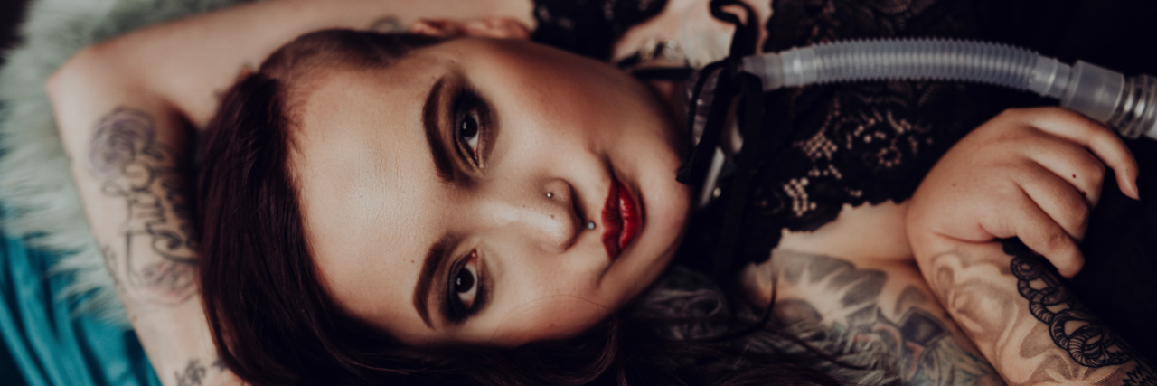 My Journey From a Bullied Child to a Proud Woman With a Disability Crystal Rondeau in a pin-up pose.