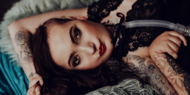 My Journey From a Bullied Child to a Proud Woman With a Disability Crystal Rondeau in a pin-up pose.