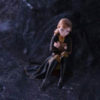 Anna alone in a cave in a scene from "Frozen 2."