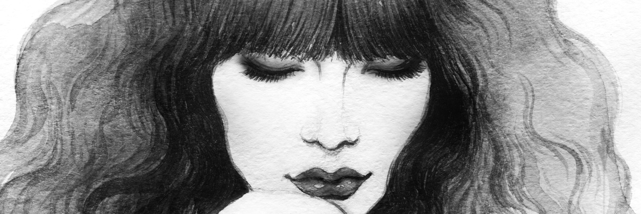 When Your Health Diagnosis Changes Unexpectedly Pencil illustration of a woman.