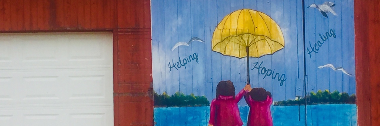 Grief, Revisited "Community Umbrella" mural