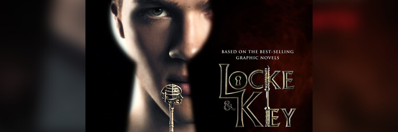 Netflix's 'Locke & Key' Has Stigmatizing Representation of BPD Locke & Key poster, a man holding a key peeps through a key hole