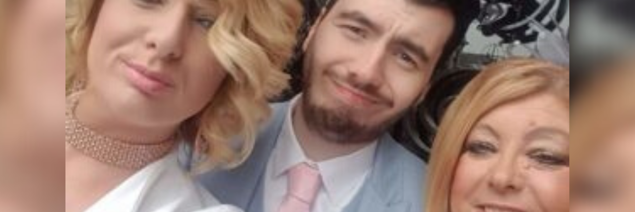 3 Things That Change After You Survive a Suicide Attempt selfie of author with brother and mother, all dressed up