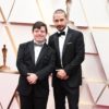 Zack Gottsagen and Shia LaBeouf on the red carpet at the Oscars