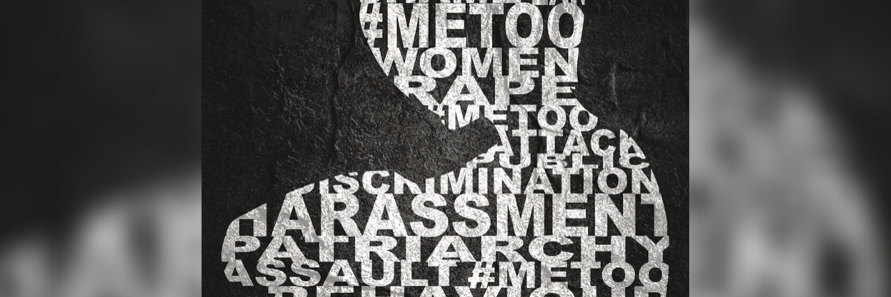 We Need to Stop Shaming Sexual Assault Survivors Woman silhouette designed as words collage (Me too hashtag, sexual assault)