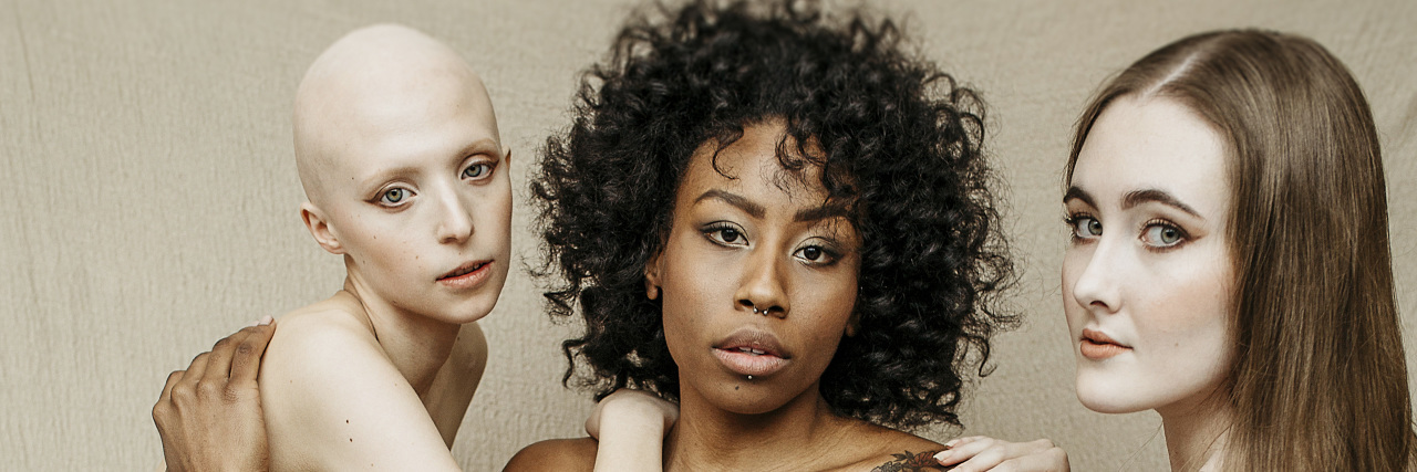 Models With Disabilities Pose for International Women's Day Women with disabilities posing in a photoshoot for International Women's Day.