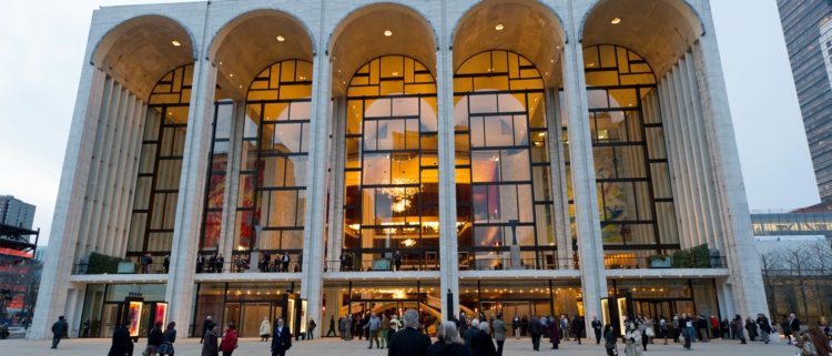 A photo of the exterior of The Metropolitan Opera