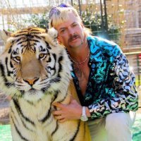 Joe exotic with a tiger