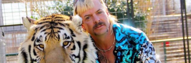 Joe exotic with a tiger