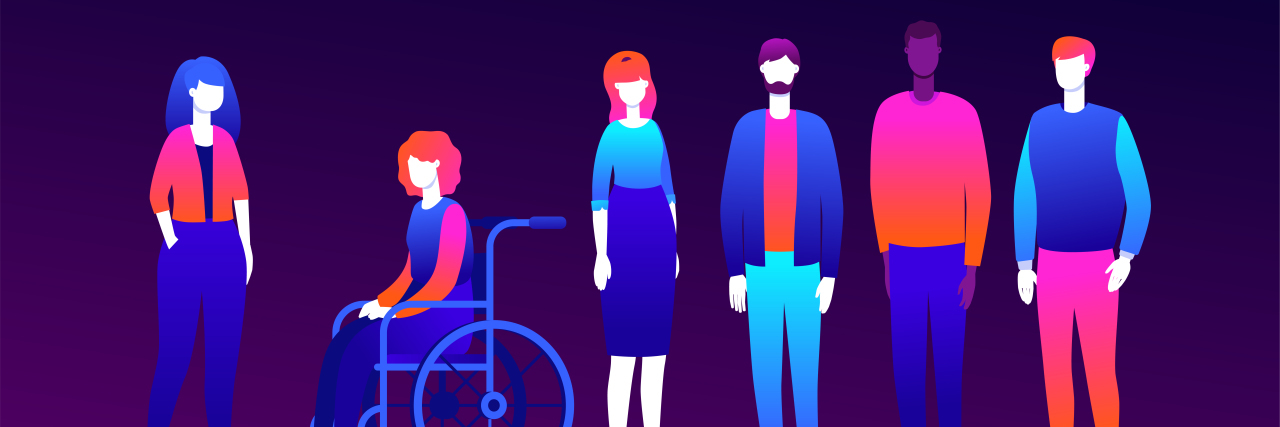 Don't Speak 'for' Someone With a Health Condition, Support Them Group of people including a wheelchair user.