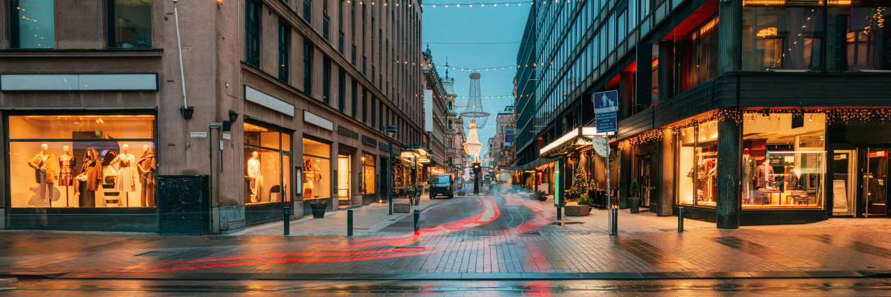 Why Lockdowns Are Used to Help Control the COVID-19 Pandemic empty city streets at dusk.