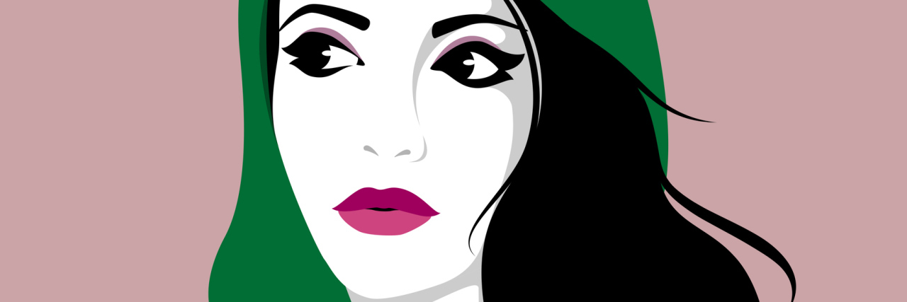 How the Coronavirus Pandemic is Triggering My Complex PTSD Vector illustration of beautiful modern young woman with long black hair wearing hoodie