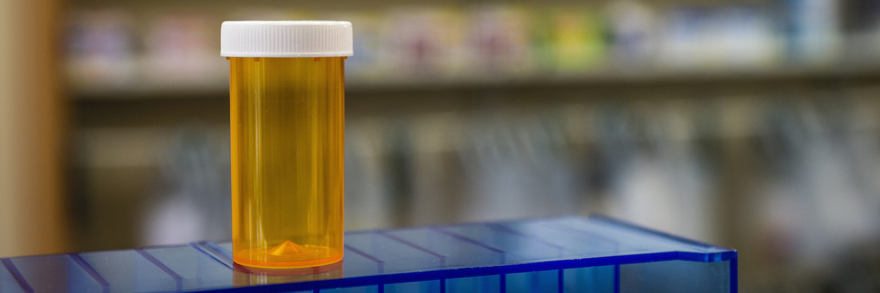 COVID-19 Treatment Search Leads to Chronic Illness Medication Shortage Empty medical pill bottle in pharmacy