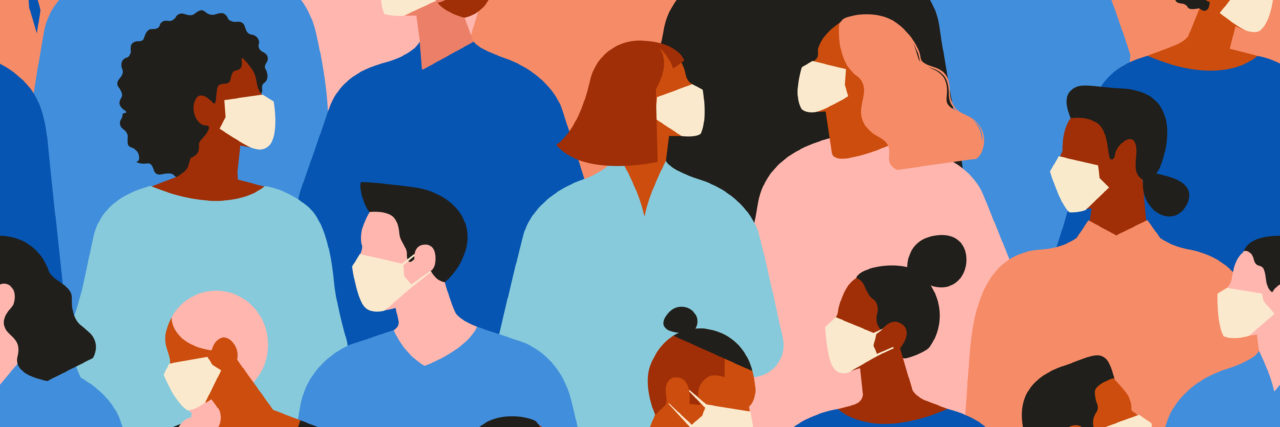 8,000 People Told The Mighty How They Feel About The Coronavirus illustration of people of all colors wearing masks for the coronavirus
