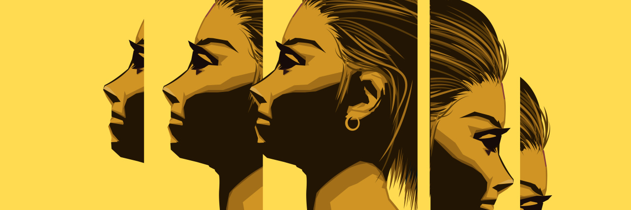 The Coronavirus Triggers My Fear of Abandonment as Someone With BPD A women dealing with personal issues. Metal health and wellbeing concept. Vector illustration.