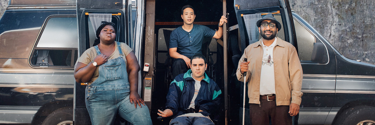 'Come as You Are' Is a Movie About More Than Just Disability Movie poster for "Come as You Are" featuring characters in wheelchairs and a blind man.