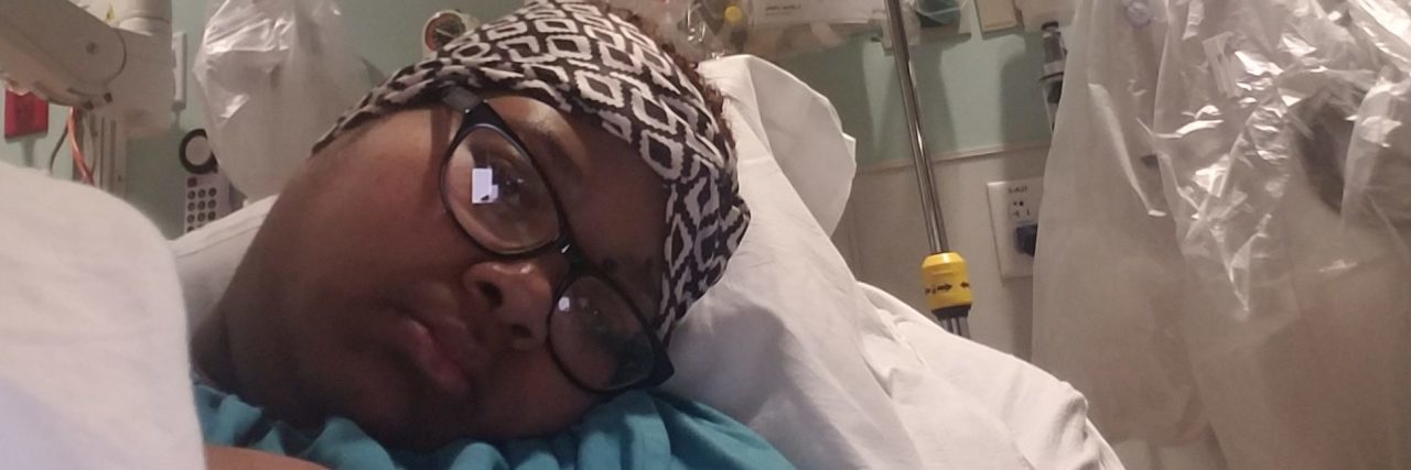 Managing Chronic Illnesses During the COVID-19 Pandemic Jae in the ER for an endometriosis flare and cyst.