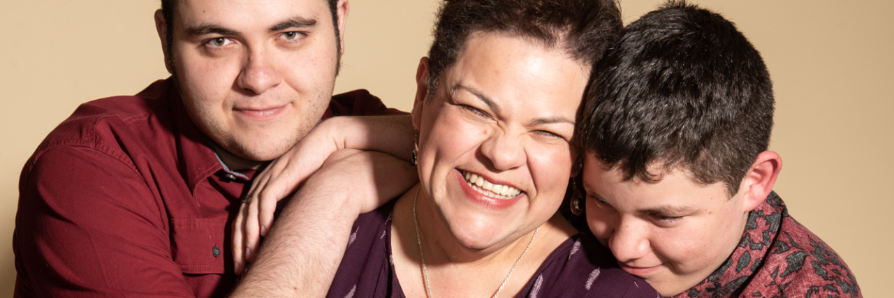 Talking to Your Family About Chronic Pain Cazandra with her family.