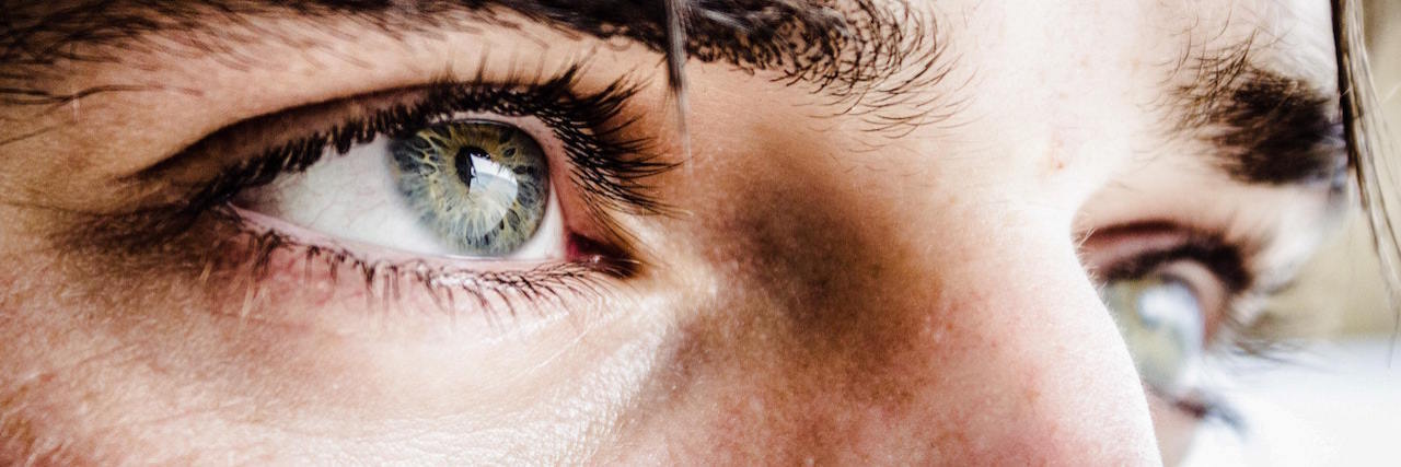 A Veteran With Schizoaffective Disorder Shares His Story Close up on a man's eyes