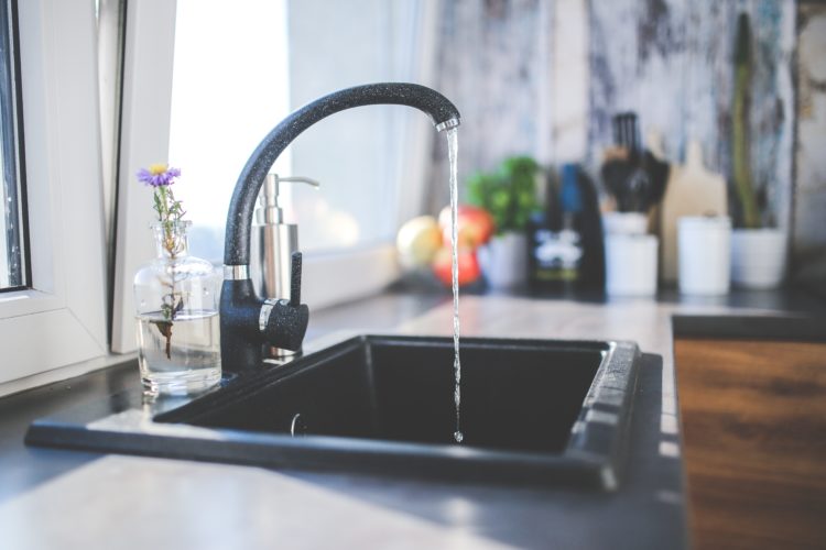 A running kitchen sink