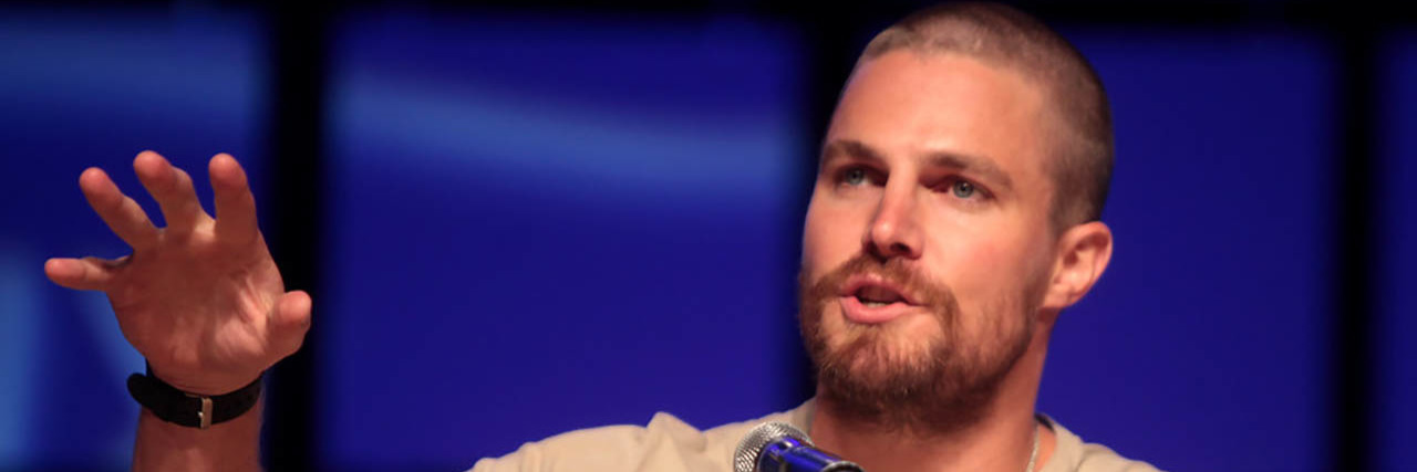 Stephen Amell Stops Podcast in the Middle Due to a Panic Attack Stephen Amell talking onstage