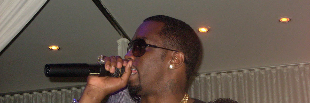 Diddy raps onstage