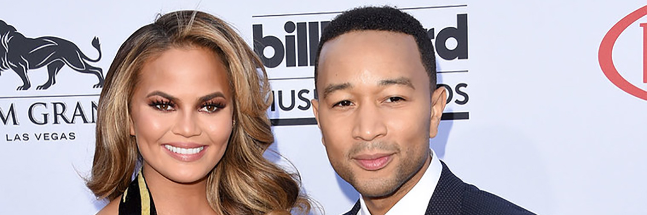 John Legend Shares How He Supports Chrissy Teigen With Depression Chrissy Teigen and John Legend pose together on the red carpet