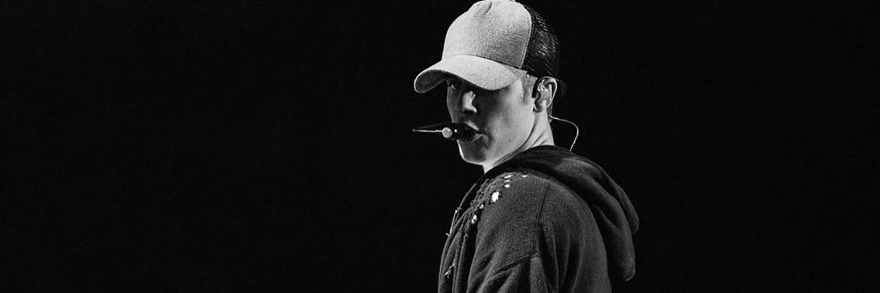 Justin Bieber Shares He Struggled With Xanax Abuse Justin Bieber performs onstage. This photo is black and white