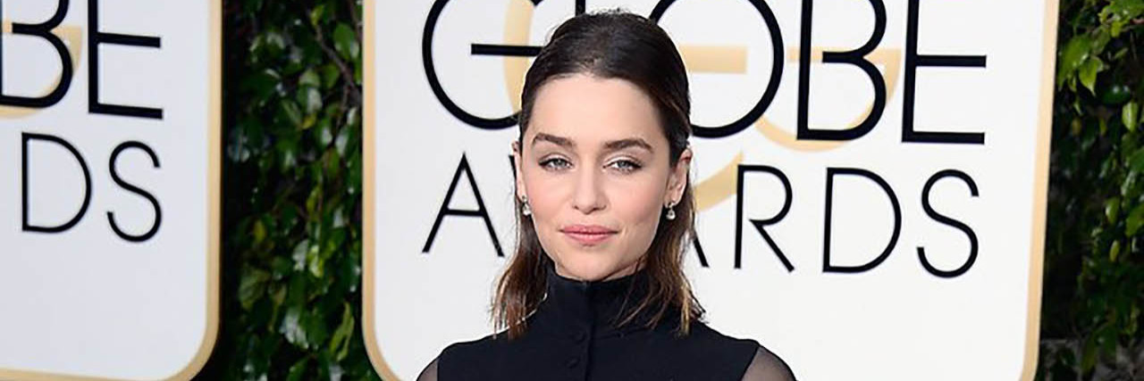 Emilia Clarke Says She Felt 'Unattractive' After Her Brain Surgery Emilia Clarke poses in a black gown on the Golden Globes red carpey
