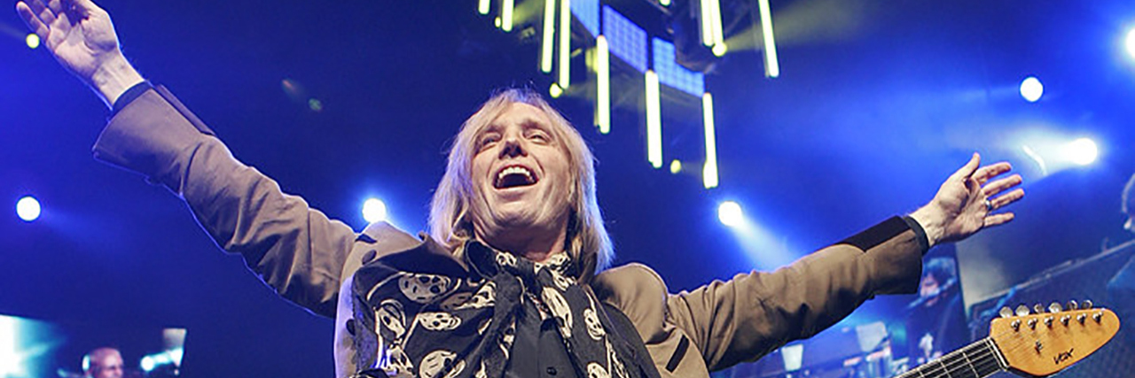 Tom Petty performing onstage