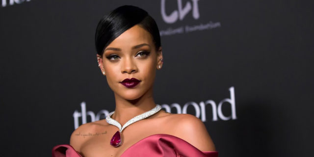 Rihanna on a red carpet