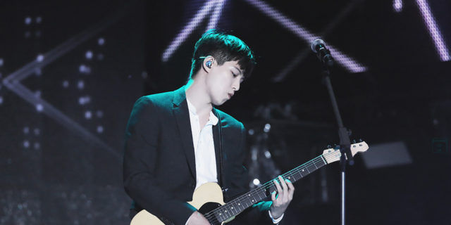 Jonghyun performing onstage