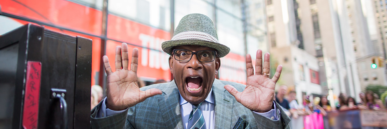 Al Roker Is the Proud Dad of a Teen on the Autism Spectrum Al Roker makes a funny face while outside
