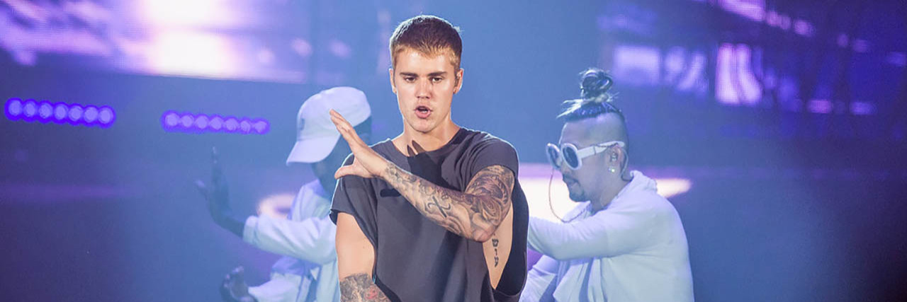 Justin Bieber's Pregnancy April Fools' Joke Isn't Funny Justin Bieber performs onstage in front of backup dancers